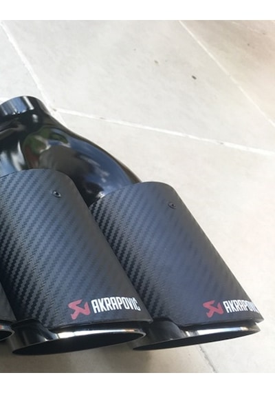 Akrapoviç Egzoz Ucu Çiftli 90 Mm 1 Adet sol Taraf