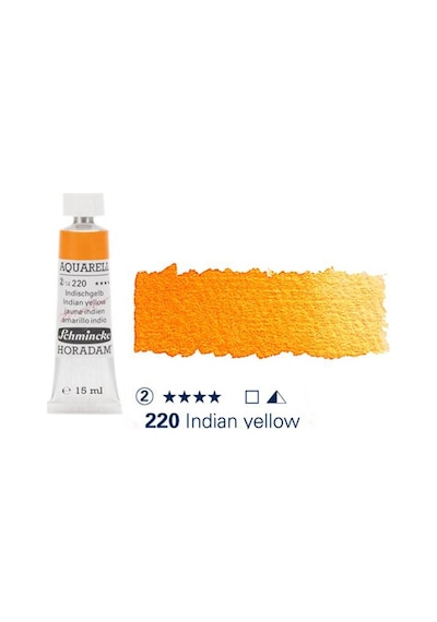 Schmincke Horadam Aquarell Tube 15ml Seri 2 Indian Yellow 220