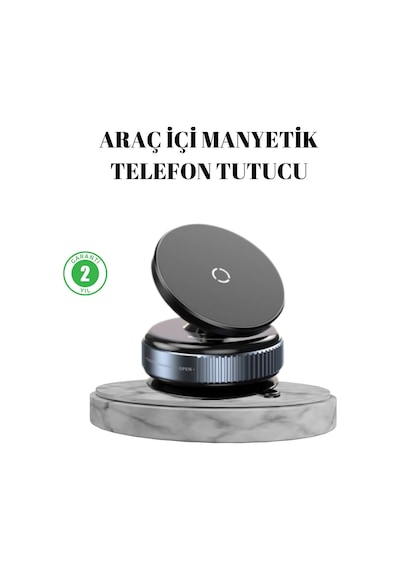 Hubrendy Tekno Vakumlu Vantuzlu Mıknatıslı Telefon Tutucu 360 Derece Döner Diğer