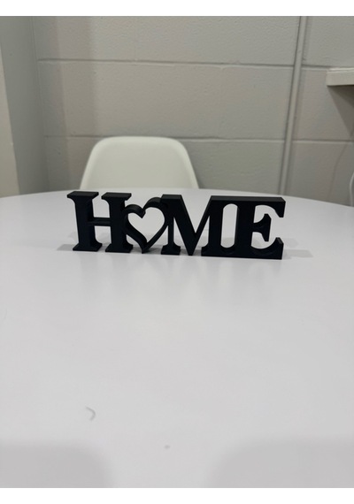 Home Yazılı Dekoratif Biblo Ve Masaüstü Ev Ofis Süs Eşyası Siyah