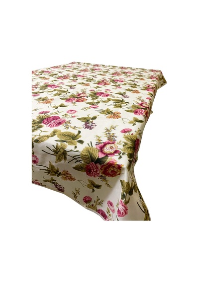 Masa Örtüsü Takımı 120X190 Cm (İngiliz Gülü)Yıkanabilir Vip Masa (524834418)