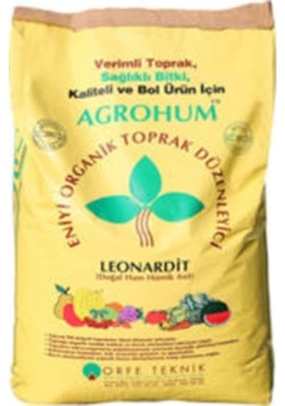 Agrohum 25 Kg'lık İşlenmiş Toz Leonardit Çuvalı