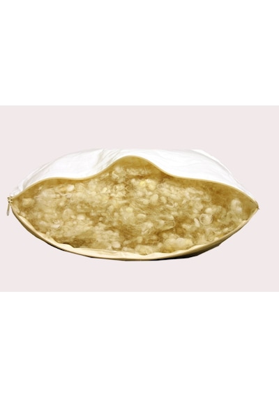 Viscoleff Süper Lüx Kapitoneli Dış Kılıf Yıkanabilir Boncuk Yün Yastık 50 x 70 CM