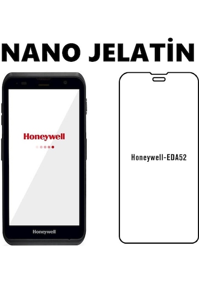 Honeywell Eda52 İle Uyumlu 1 Adet Ön Body Şeffaf Ultra Ekran Koruyucu Nano Jelatin