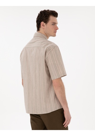 Pierre Cardin Erkek Haki Gömlek Kısa Kollu 50301763-vr027 Haki