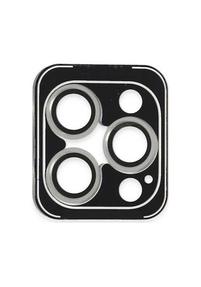 Joko Apple  Uyumlu iPhone 16 Pro Max Pvd Metal Kamera Lens - Gümüş