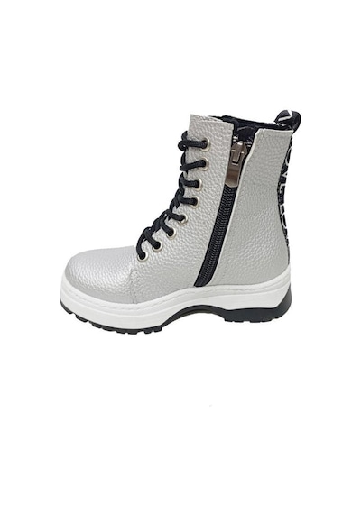 Fix Kids 9603 Deri Fashion Kız Çocuk Bot Gümüş