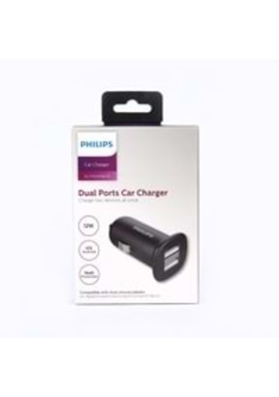 Philips 2'li Usb Oto Şarj Cihazı Aleti Dlp1502nb/51