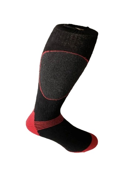 Ozzy Socks Termal Kayak Ve Snowboard Çorabı Gri-siyah
