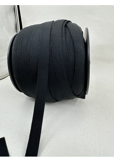 1.7 Cm Grogren Lastik-5 Metre - Siyah