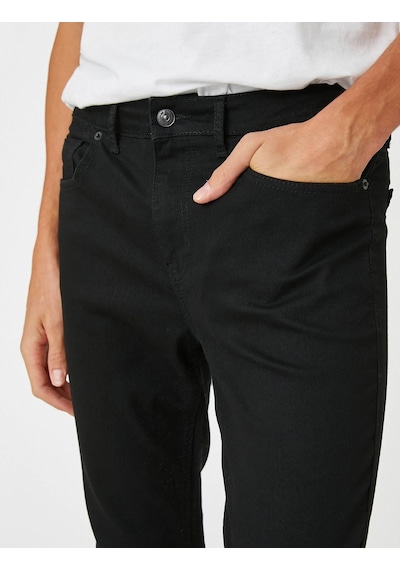 3SAM40082ND Koton Erkek Jean Pantolon SİYAH Siyah