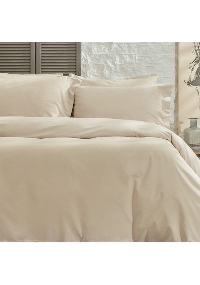 Yataş Bedding Plain Battal Boy Ranforce Nevresim Takımı - Bej