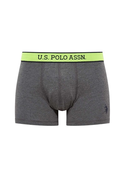 U.S. Polo Assn. Erkek Baskılı-Gri 2'Li Boxer 80479 Gri