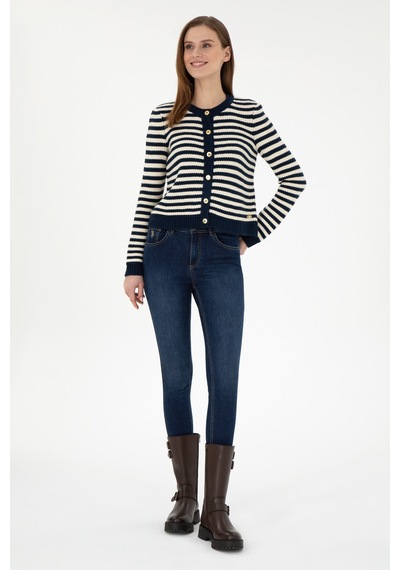 U.s. Polo Assn. Kadın Lacivert Hırka Triko 50297119-vr033 Lacivert