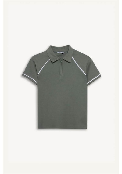 Defacto Regular Fıt Polo Yaka Kısa Kollu Polo Tişört Erkek Çocuk G0952a826smgn1107 Yeşil-gn1107