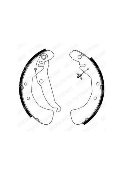 DELPHI LS1829 KAMPANA BALATA ASTRA G 98- ASTRA F 91- ASTRA H 04-