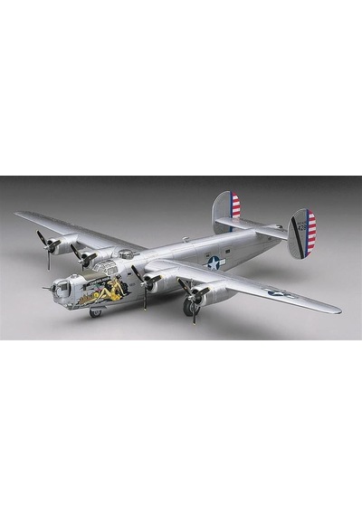Hasegawa E29 1559 1/72 Ölçek, B-24j Liberator, Savaş Uçağı Plastik Model Kiti-49734