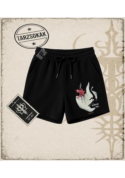 Tarzsokak Gotik & Grunge Streetwear Away Your Unisex Şort Siyah