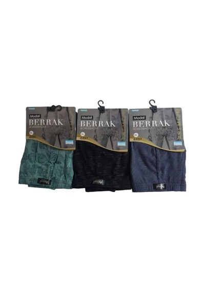 Berrak 4497 Erkek Modal Desenli Boxer 3 Adet 001