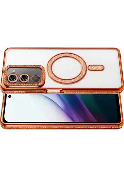 Newface Xiaomi Redmi 15 4g Joke Simli Magneticsafe Kılıf - Turuncu Diğer