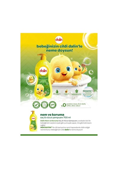 Bebek Şampuanı Nem Ve Koruma 700ml
