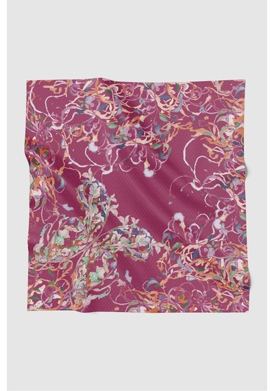 Buttonscarves Velmora Vual Kare Eşarp - Pigment Kırmızı