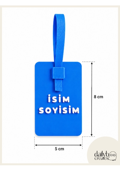 Dailyboo Creates Mavi Kişiye Özel İsimlik Bagaj Etiketi-paddle Board Sup Çanta & Valiz İsim Etiketi-kilitli Sistem Özel Tasarım Bagaj Tag
