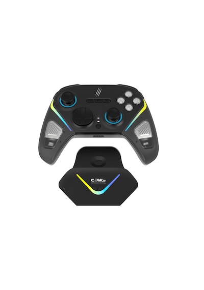Tactical Combat 2.4 Ghz/bt Çift Kablosuz Mod - Rgb Şarj Standı - 18 Tuşlu Gamepad
