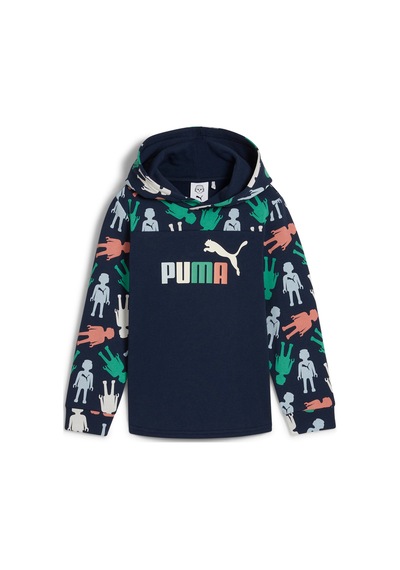 Puma X Playmobil Çocuk Hoodie Lacivert Lacivert