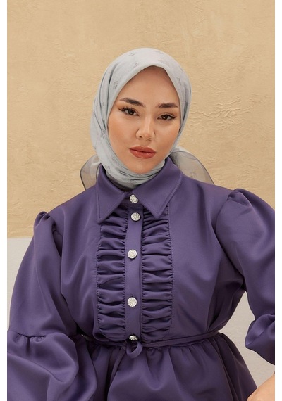 Silk Home Olinda Eşarp - Gri - Gri