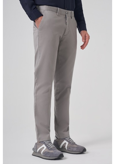 Morven Erkek Gri Pamuk Trend Slim Fit Chino Pantolon 26ks003003100 Gri