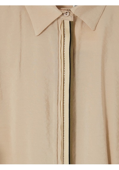 Lcw Studıo Bej Oversize Kadın Gömlek