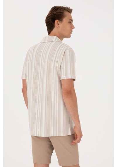 U.s. Polo Assn. Erkek Bej Gömlek Örme 50306895-vr011 Bej