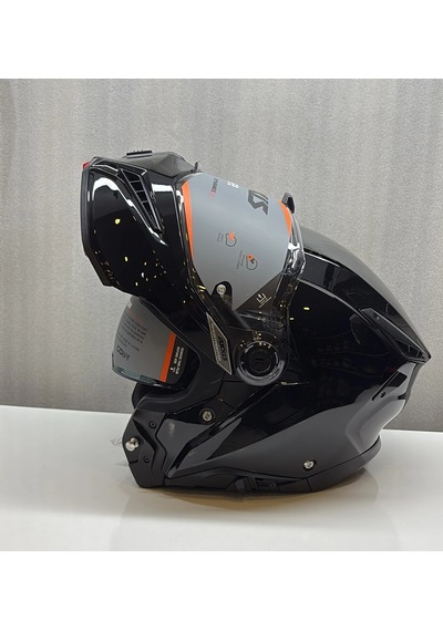 Axxıs Kask Fu409sv Ghostfıghter Sv Solıd A1 Parlak Siyah