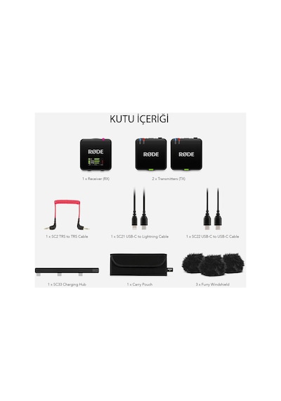 Rode Wireless Go Gen 3 2 Kişilik Kablosuz Yaka Mikrofonu