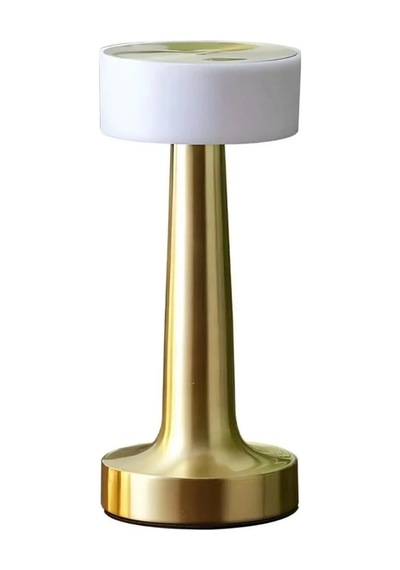 Şarjlı Gold Mantar Masa Lambası Dimmer Ayarlı Kablosuz Led Lamba Çok Renkli 49669871