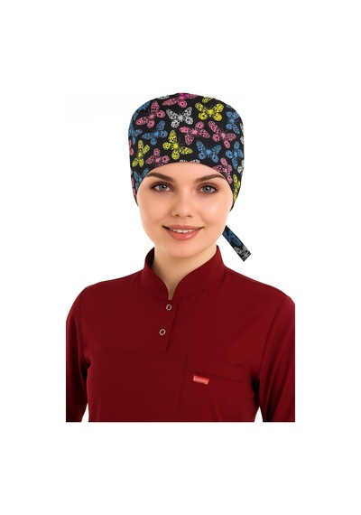 Tesettür Bone - 5013 Siyah Kelebek 5013 Siyah Kelebek