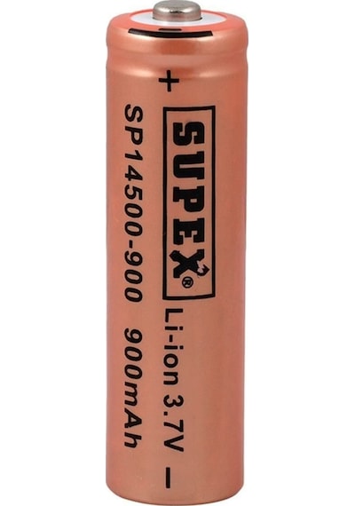 Supex 14500-900ma 3,7 Volt Başlıklı Pil