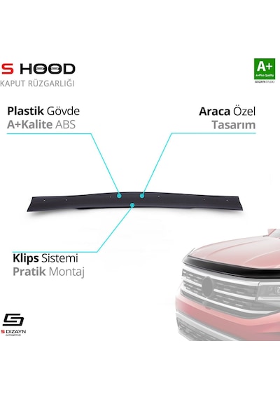 S-dizayn Opel Frontera Abs Plastik Kaput Rüzgarlığı 0 A+kalite