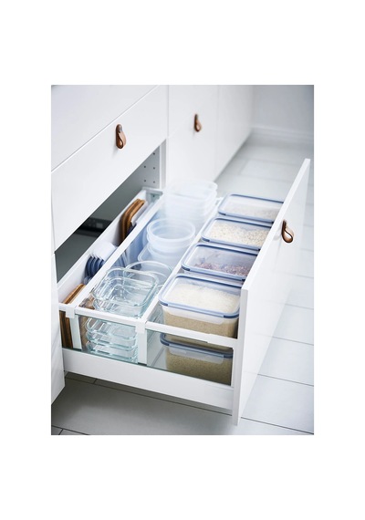 Ikea 365+ Dikdörtgen 21x15 Cm Kapak Saklama Kabı Kapağı Vakumlu Sızdırmaz Kapak 1 Adet Şeffaf