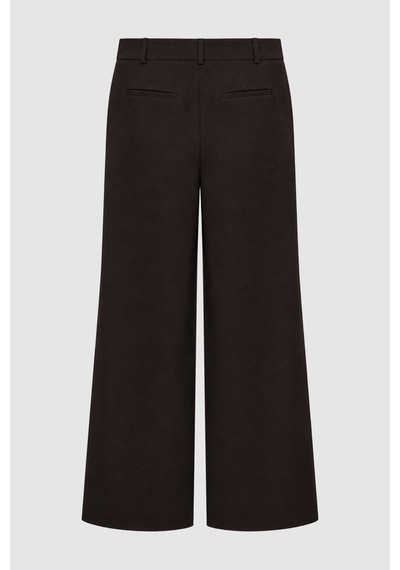 Kadın Kahverengi Slim Fit Basic Pantolon