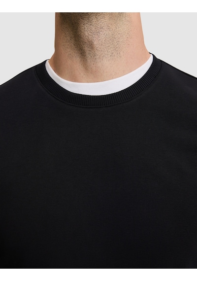 Pierre Cardin Siyah Regular Fit Basic Sweatshirt 50334023-vr046
