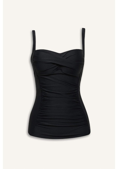 DeFacto Regular Fit Askılı Tankini-Fall in Love E3292AX25SMBK81
