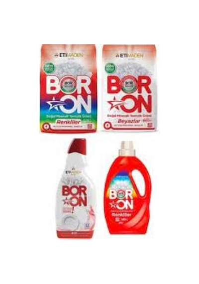 Boron Toz Renkliler Toz Beyazlar Sıvı Bulaşık Deterjanı Sıvı Renkliler 4 Lü Paket. Diğer