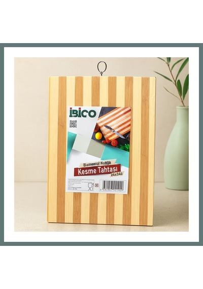Ventra Bambu Kesme Tahtası 24x34x1.3 Cm - Metal Kulplu Ventra Diğer