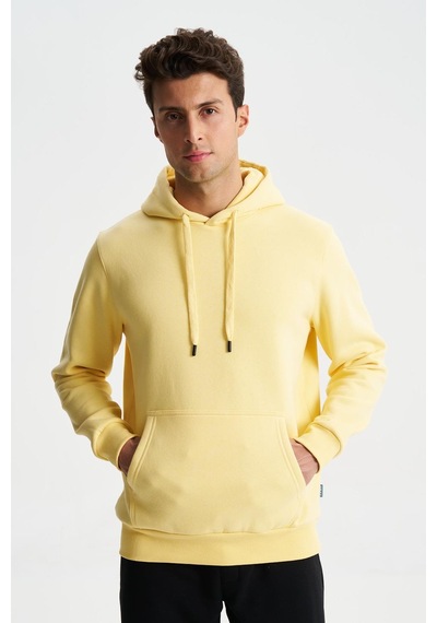 AR-MA Arma Şık Erkek Regular Fit Basic 3 İplik Şardonlu Kanguru Cepli Kapüşonlu Sweatshirt 001