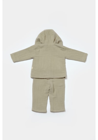 BabyCosy Organik Kapüşonlu Ceke T& Pantolon Set 001 BabyCosy Organik Kapüşonlu Ceke T& Pantolon Set 001