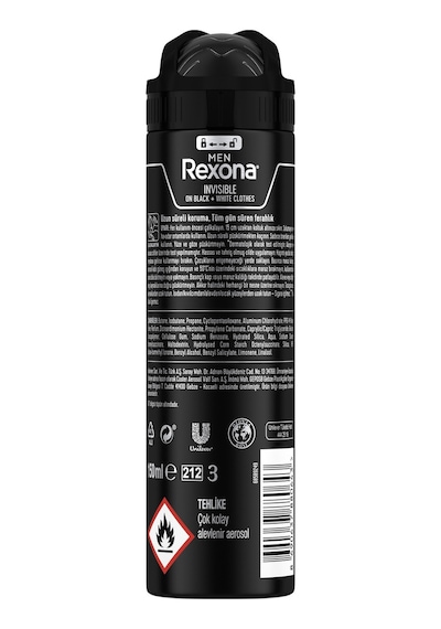 Rexona Men Invisible Black+White Erkek Sprey Deodorant 2 x 150 ML