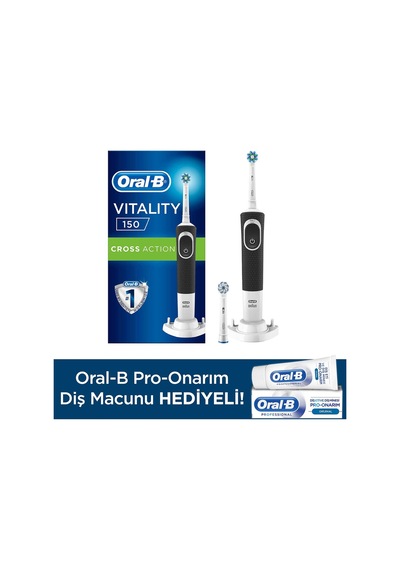 Oral-B D150 Şarjlı Diş Fırçası + Yedek Başlık + Pro Onarım Diş Macunu 50 ML