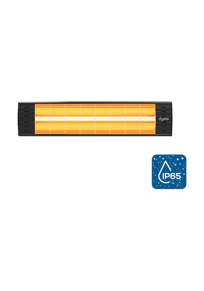 Dysis DH-7452 Art Plus Karbon Serisi IP65 Suya-Toza Dayanıklı 2300 W Siyah İç/Dış Mekan Isıtıcı
